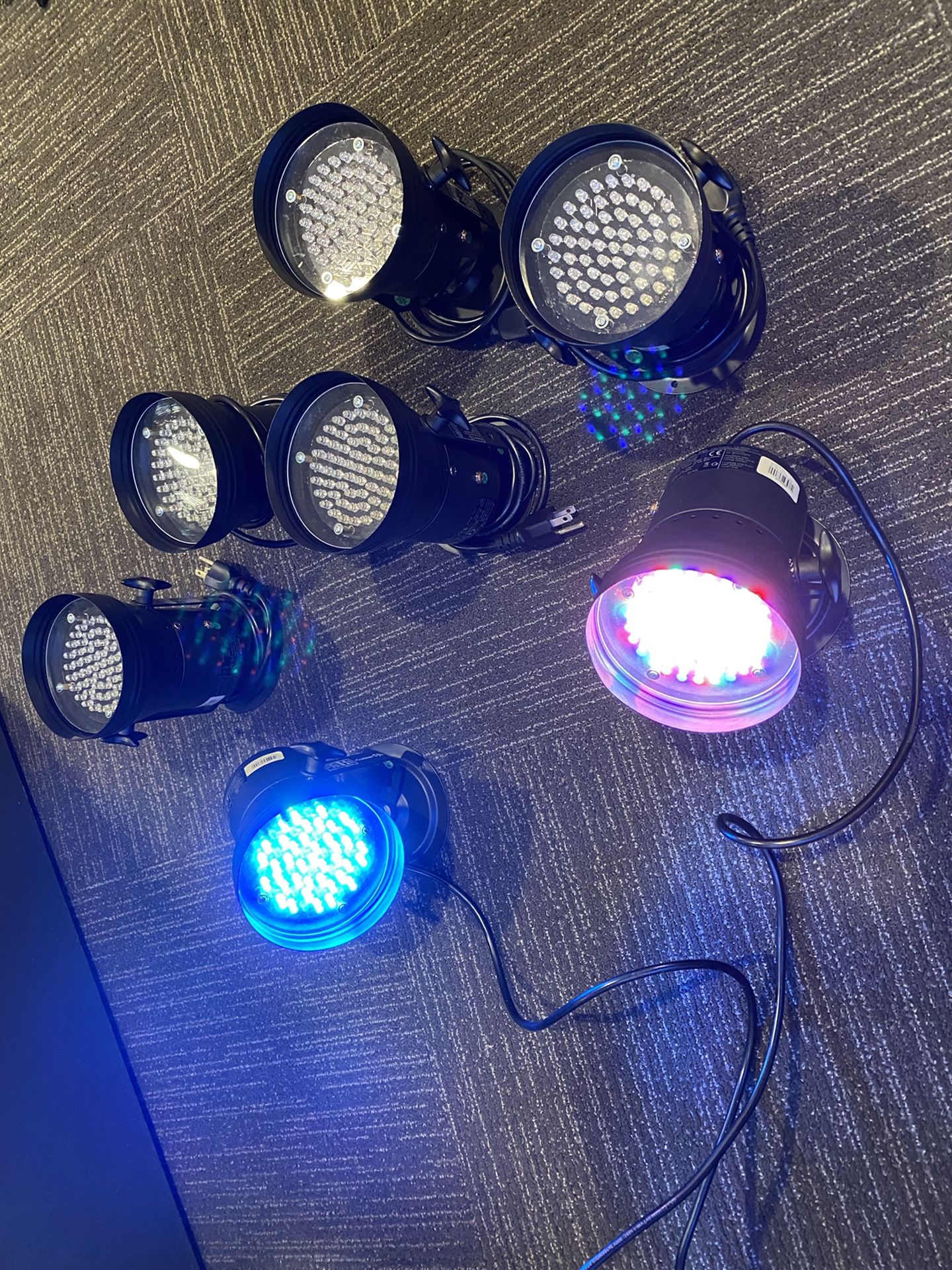 P36 LED Stage Lighting w/DMX Controls for DJ, Concerts, Studios, and Gaming