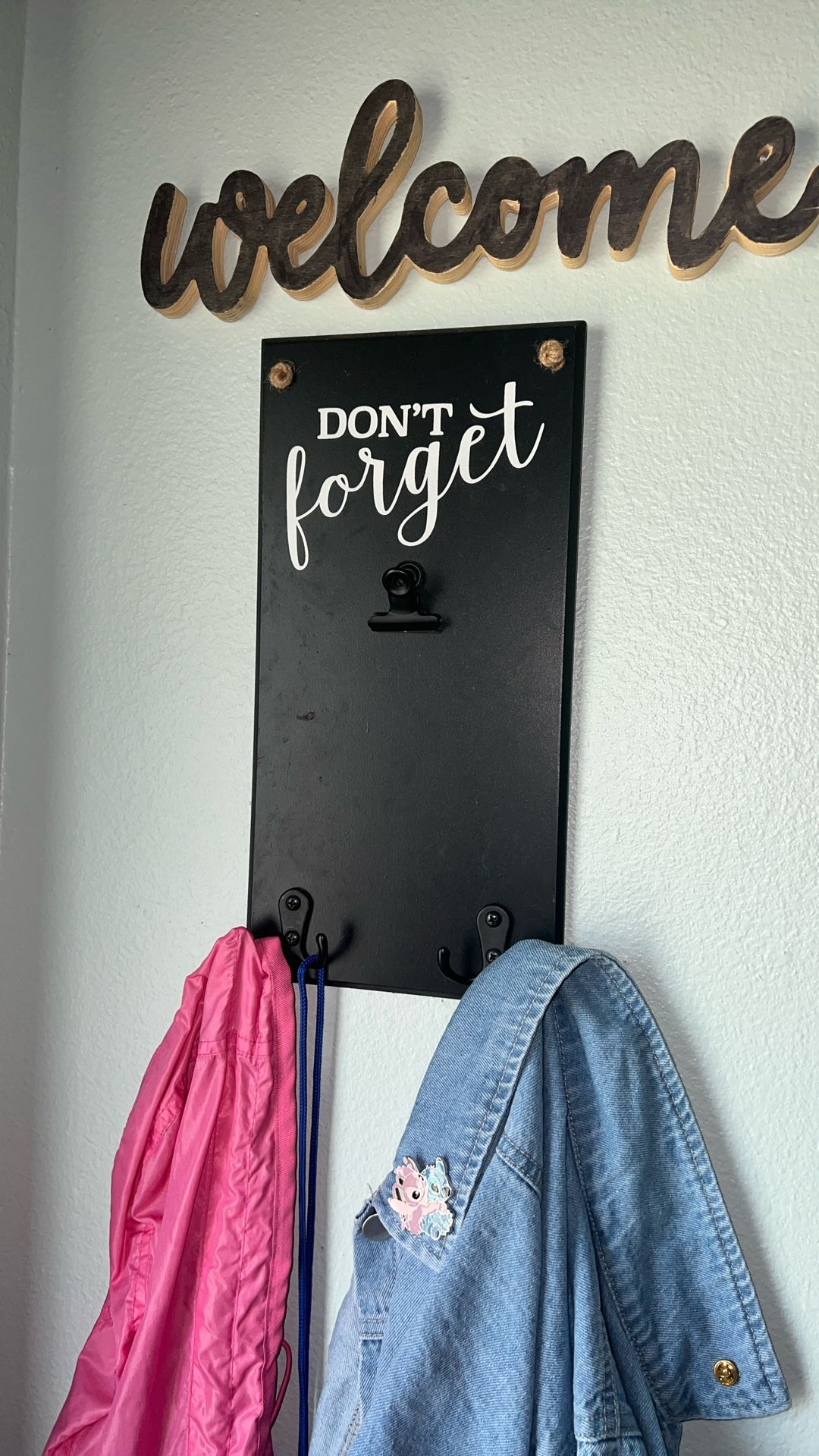 Don’t Forget Note Holder & Hanger $5