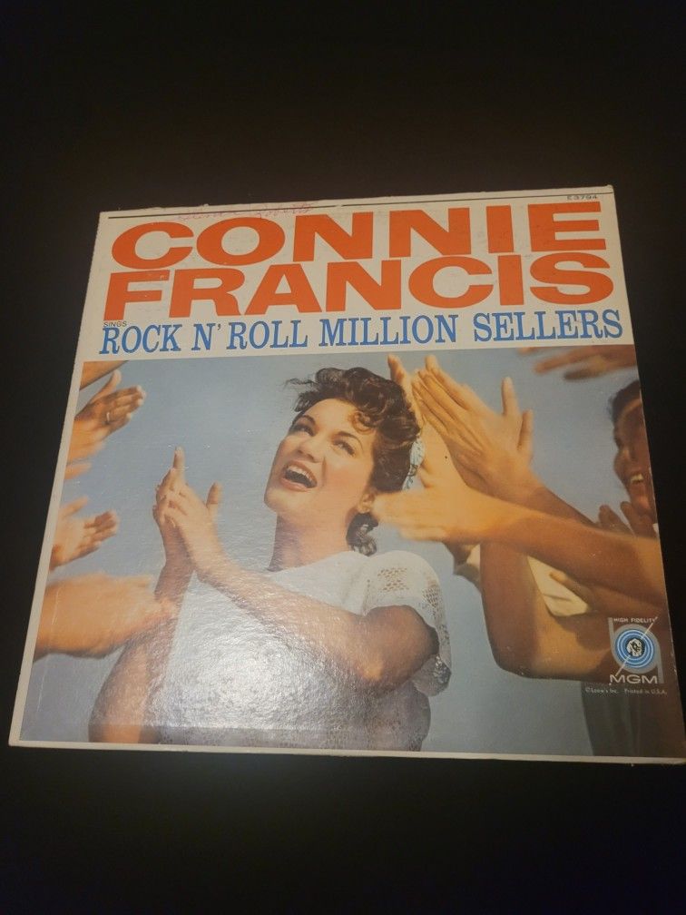 Connie Francis Rock N' Roll Million Sellers Vinyl Record