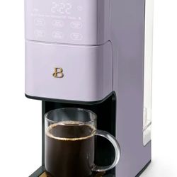 Beautiful Perfect Grind™ Programmable Single Serve Coffee Maker, Lavender by Drew Barrymore