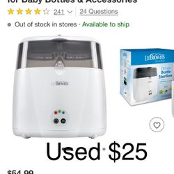 Dr. Brown's Deluxe Electric Sterilizer for Baby Bottles & Accessories