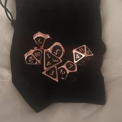 Polyhedral Dice w/drawstring bags