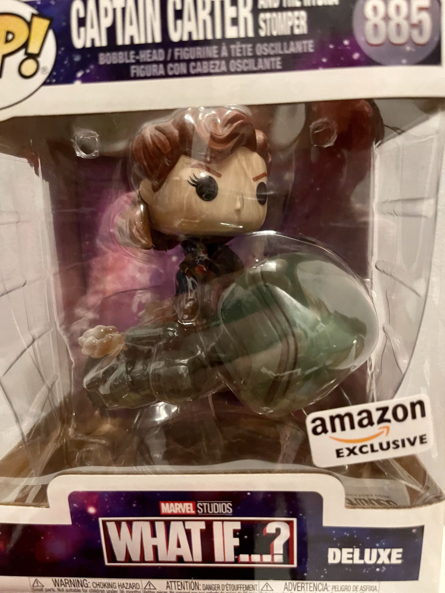 Captain Carter And The HYDRA Stomper Funko Pop Marvel MCU What If… Captain America AMAZON EXCLUSIVE