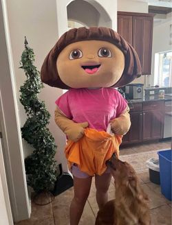 Dora Mascot Head to Toe