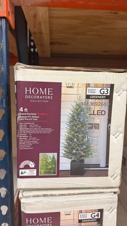 Home Decorators Collection 4 ft. Grand Duchess Twinkling Balsam Fir Potted LED Pre-Lit Christmas Tree