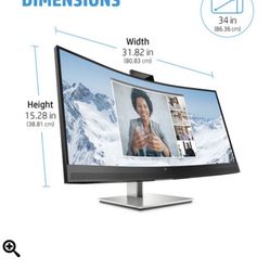 HP Curved Monitor (E34m G4)