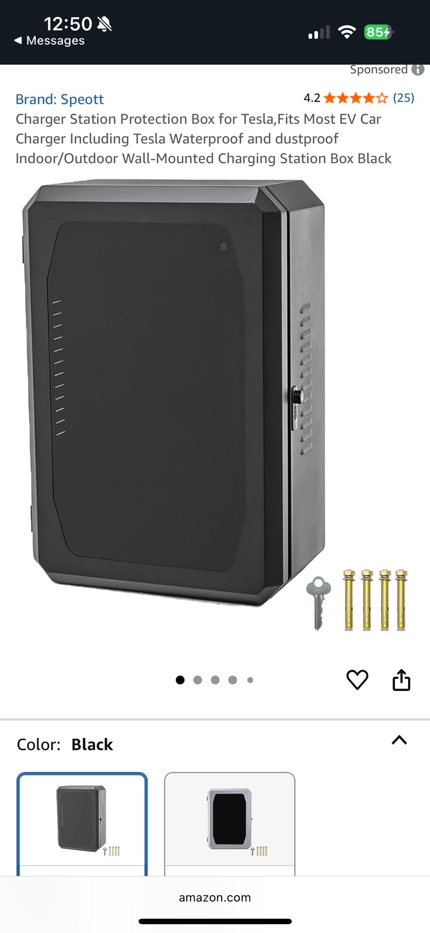 EV Charger Station Protection Box