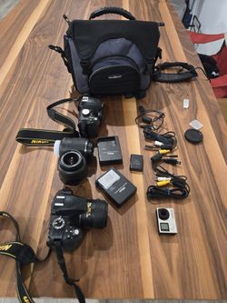 Nikon D3300 And Nikon D3200 and Gopro Hero 4 Bundle Camera Bundle