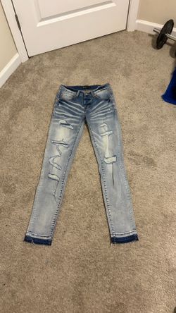 Purple jeans