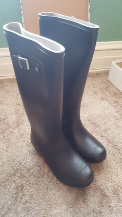 Womens rain boots bamboo size 8