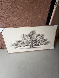 Statement Piece Large Framed Tree Wall Art