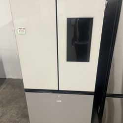 Samsung White/gray Glass Family Hub 📺 Refrigerator 