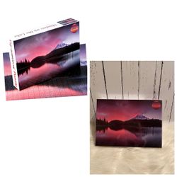 Puzzle-Shadow on The Lake-1000 Pieces Peaceful Lake and Mountain Nature Scenery Series Jigsaw Puzzles