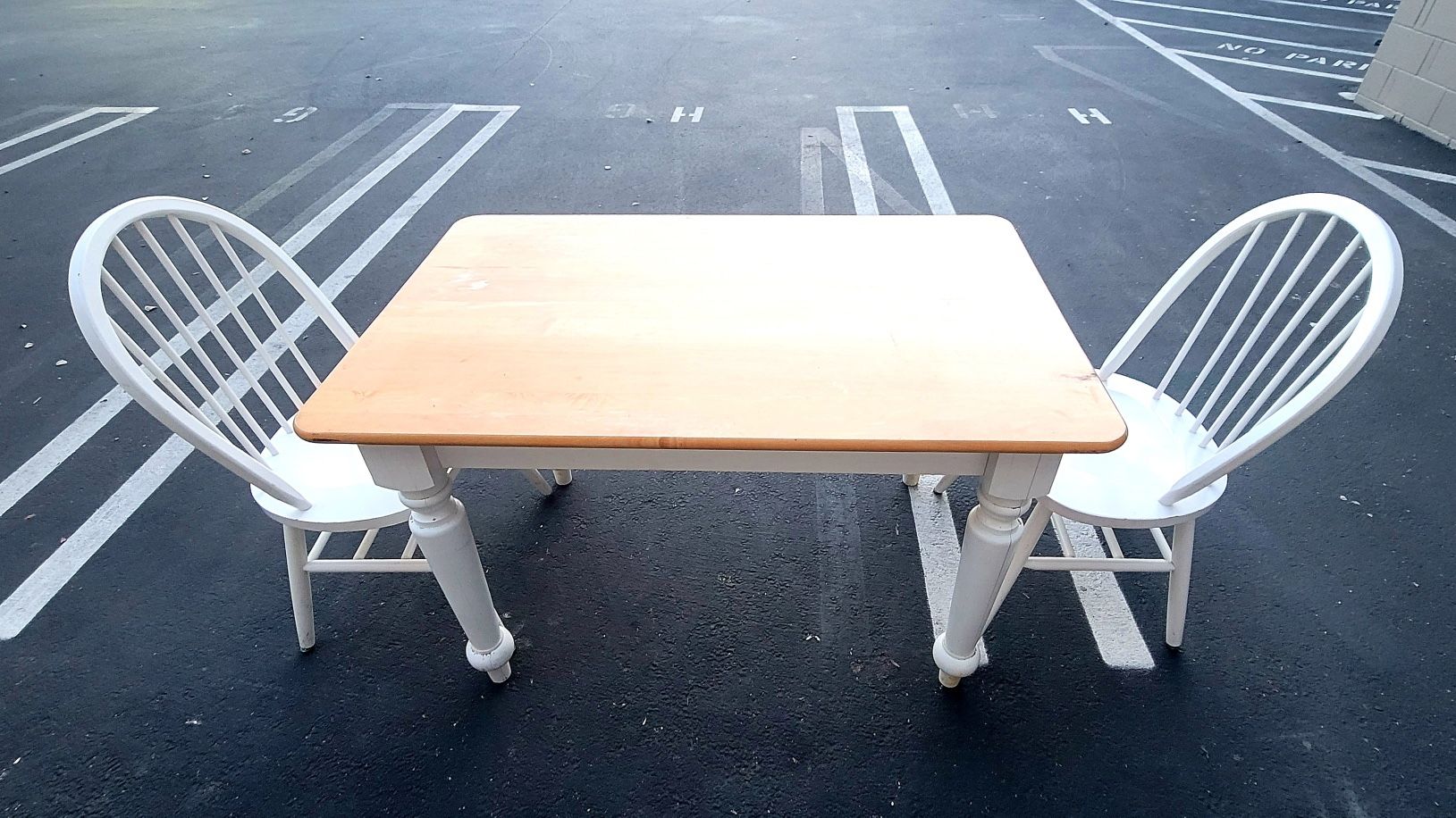 Mesa Y Silla De Madera