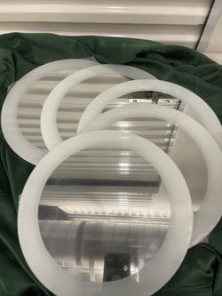 Set Of 6 12in Disks With White Rim