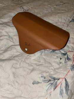 Ray-Ban Brown Leather Sunglasses Case