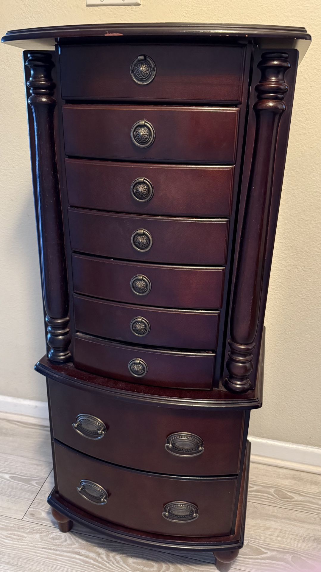 Jewelry Armoire With Mirror