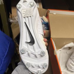 Cleats Nike force savage elites 2 white wolf grey size 14 