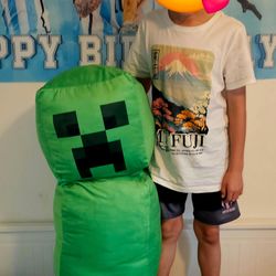Extra large huge Creeper Minecraft plush toy