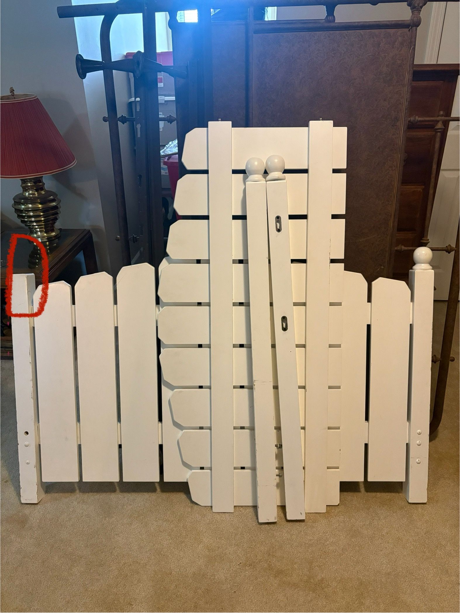 Twin Size Wooden Bed frame 