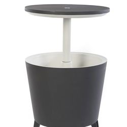 Outdoor Cooler/Table with 7.5 Gallon Beer and Wine Cooler