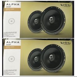 2x Pairs Infinity 6½" Speakers 
