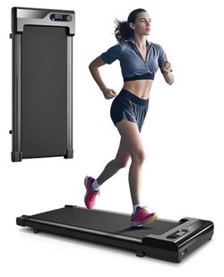 Walking Pad Treadmill for Home - Under Desk Treadmills Portable Mini Compact Walk Pads for Small Spaces Office Indoor Apartment Floor Flat Running Mac