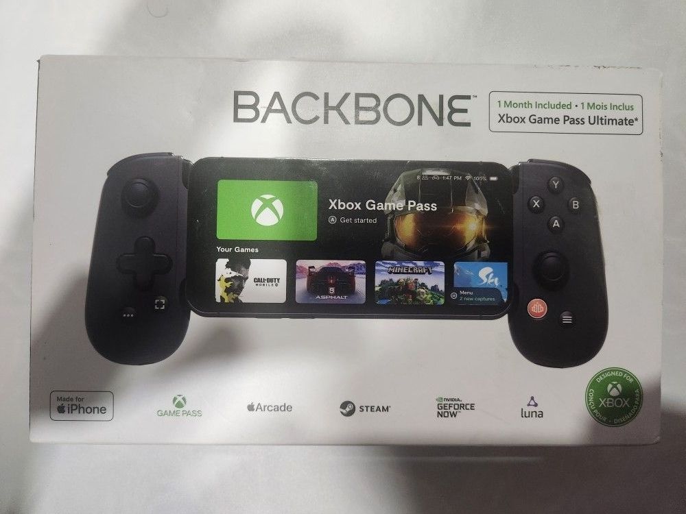 Backbone One BB-02-B-XW Lightning Mobile Gaming Controller for iPhone XBOX-Black