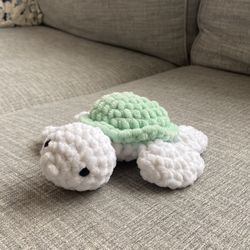 Crocheted Turtle , Stuffed Animal, Plushie, 