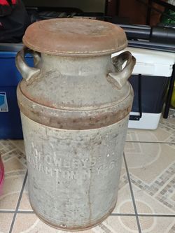 Rustic milk jug