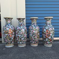 Chinese Porcelain Flower Vases