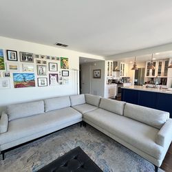 West Elm Andes sectional couch 107"x107x