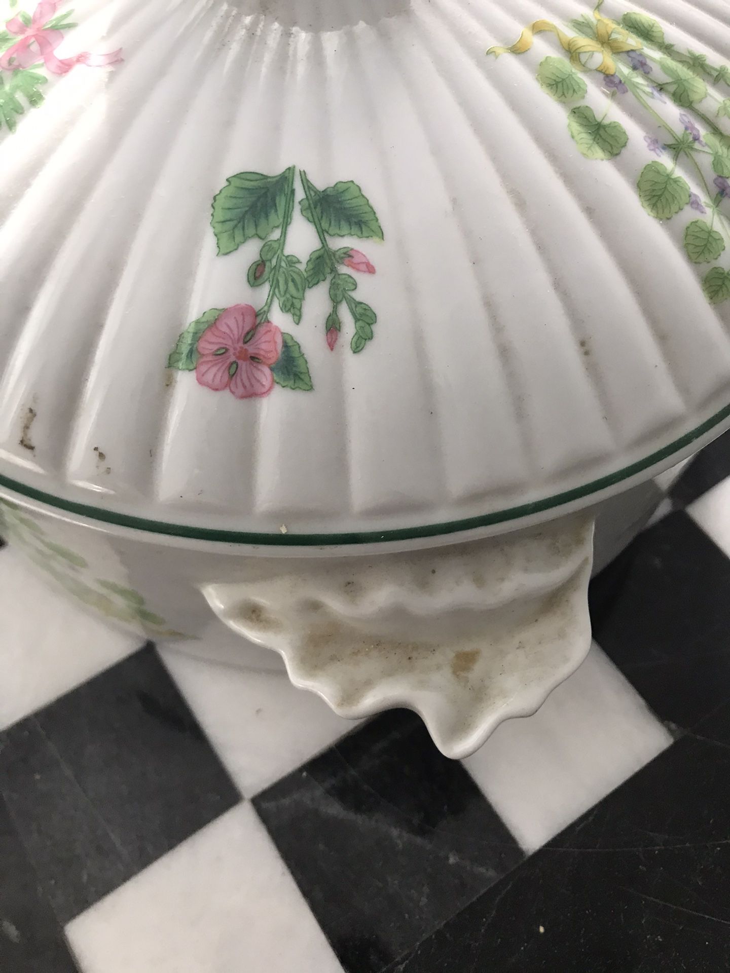 herb bouquet fine porcelain