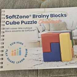 SoftZone Brainy Block Cube Puzzle