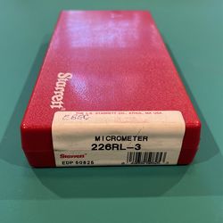 Starrett Micrometer 226RL- 3.  New. 