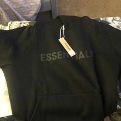 Black Essentials Hoodie 