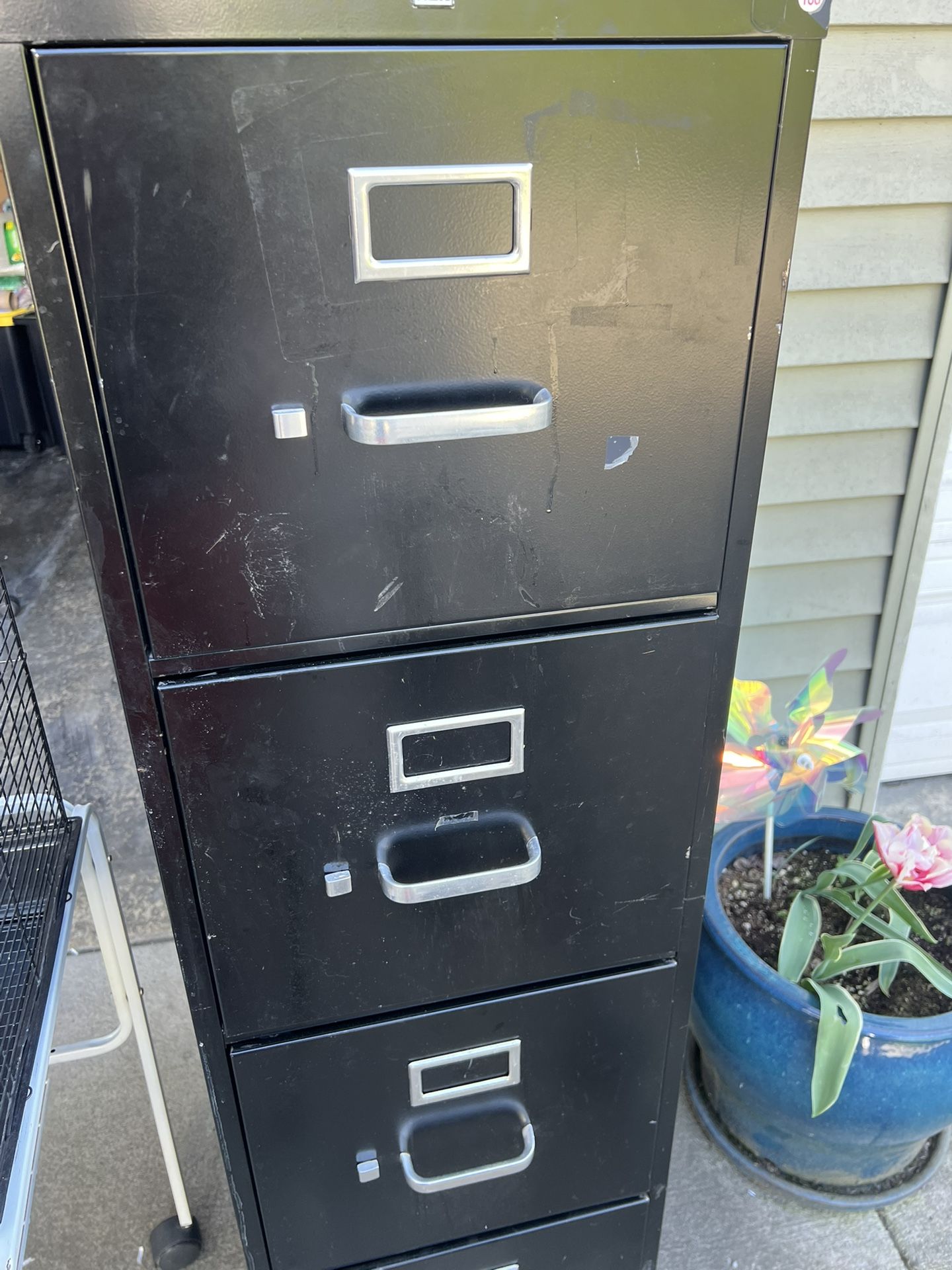 Black File Cabinet