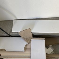 White Polished Porcelain Tile Floor Decor 4x10 30 Pieces Box