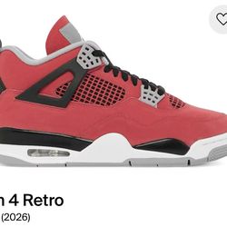 Jordan 4 Retro “Toro” Unreleased Men Sizes 8.5, 9, 11.5, 12