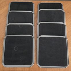 Furniture Moving Carpet Sliders Large 8" Square Slider Protector, 8pcs