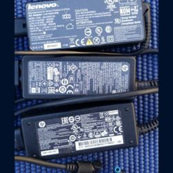 2 HP AND 1 LENOVO LAPTOP CHARGERS