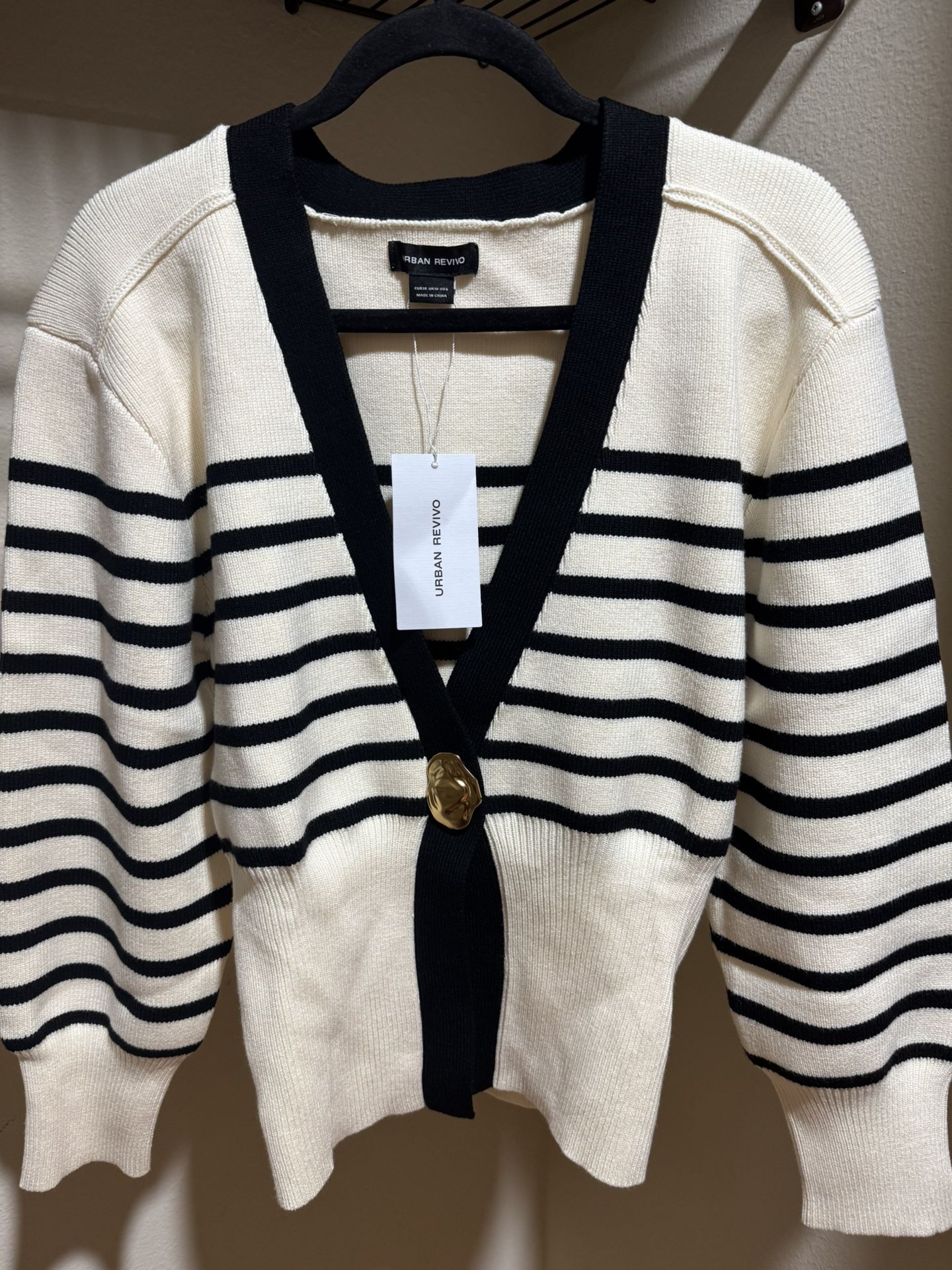 Brand New Urban Revivo V-Neck Knitted Cardigan