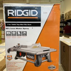 Ridgid 6.5 Amp Corded 7 in. Table Top Wet Tile Saw R4021