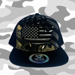 Snapback Hat American flag design