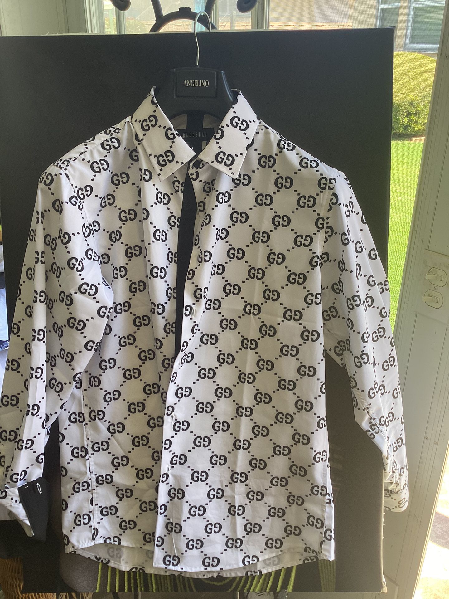 Gucci Style Long Sleeve Shirt