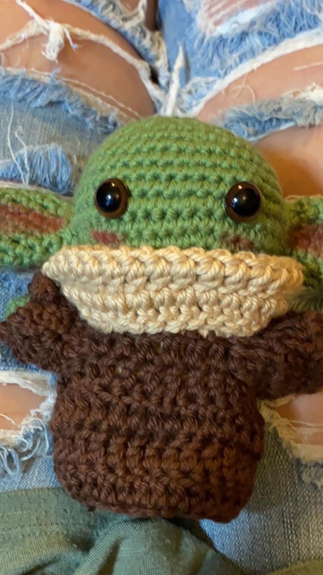 The Child 6”- Baby Yoda Mandalorian Plush Fan Art - Crochet Amigurumi.