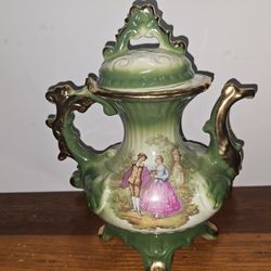 Vintage Staffordshire England Teapot 11.5" Tall