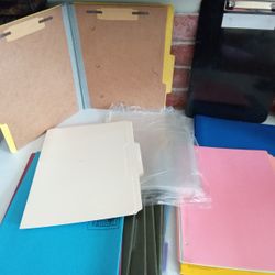 Office Bundle - Folders Hanging Files Clipboard Dividers Tabs Sheet Protectors