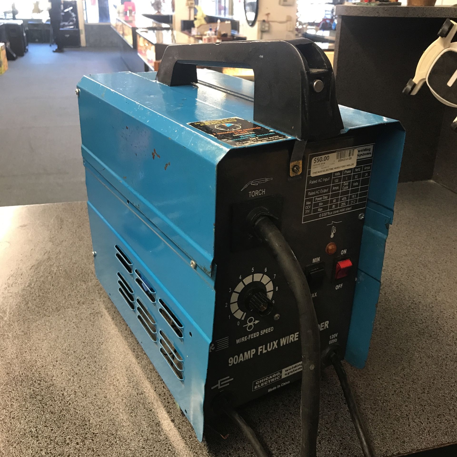 Chicago Electric 98871 90 Amp Flux Wire Welder