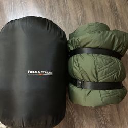 Camping Bundle – Field & Stream Sleeping Bag + J.Crew Comforter